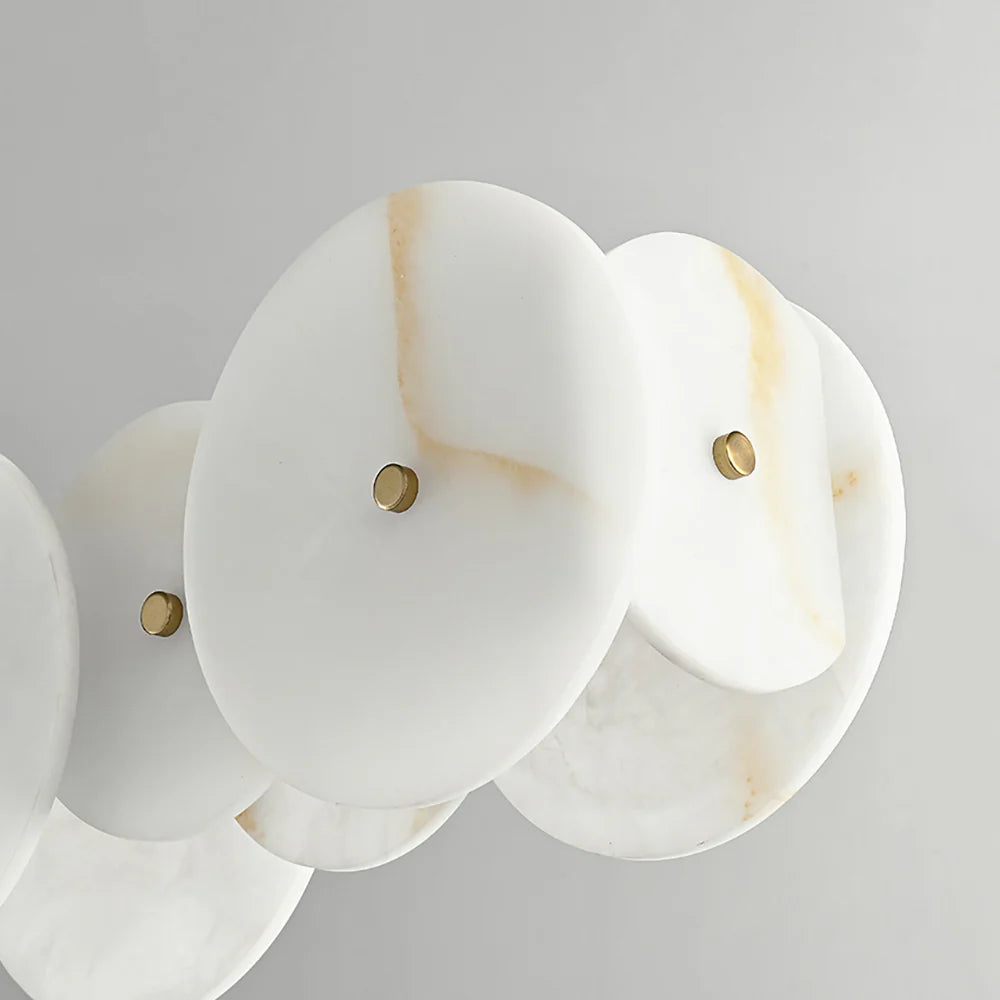 Alabaster Multiple Round Chandelier