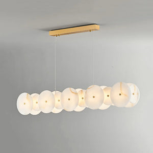 Alabaster Multiple Round Chandelier