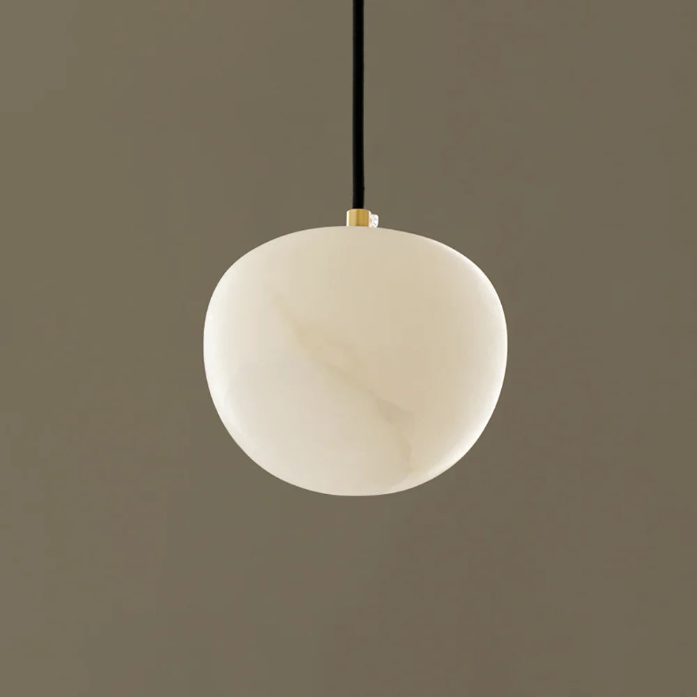 Round Alabaster Pendant Light