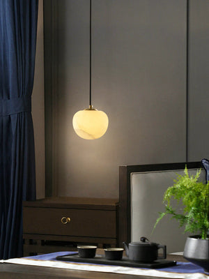 Round Alabaster Pendant Light