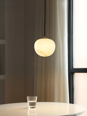Round Alabaster Pendant Light
