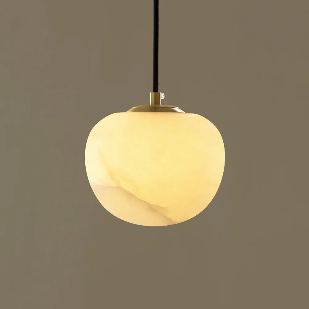 Round Alabaster Pendant Light