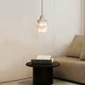 Modern Stacked Conical Alabaster Pendant Light
