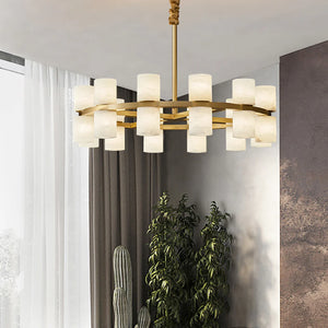 Modern Tabitha Alabaster Chandelier