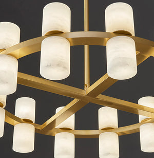 Modern Tabitha Alabaster Chandelier