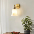 Conical Tapered Alabaster Wall Sconce