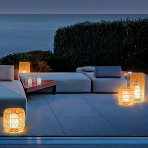 Modern Woven Rattan Outdoor Lamp