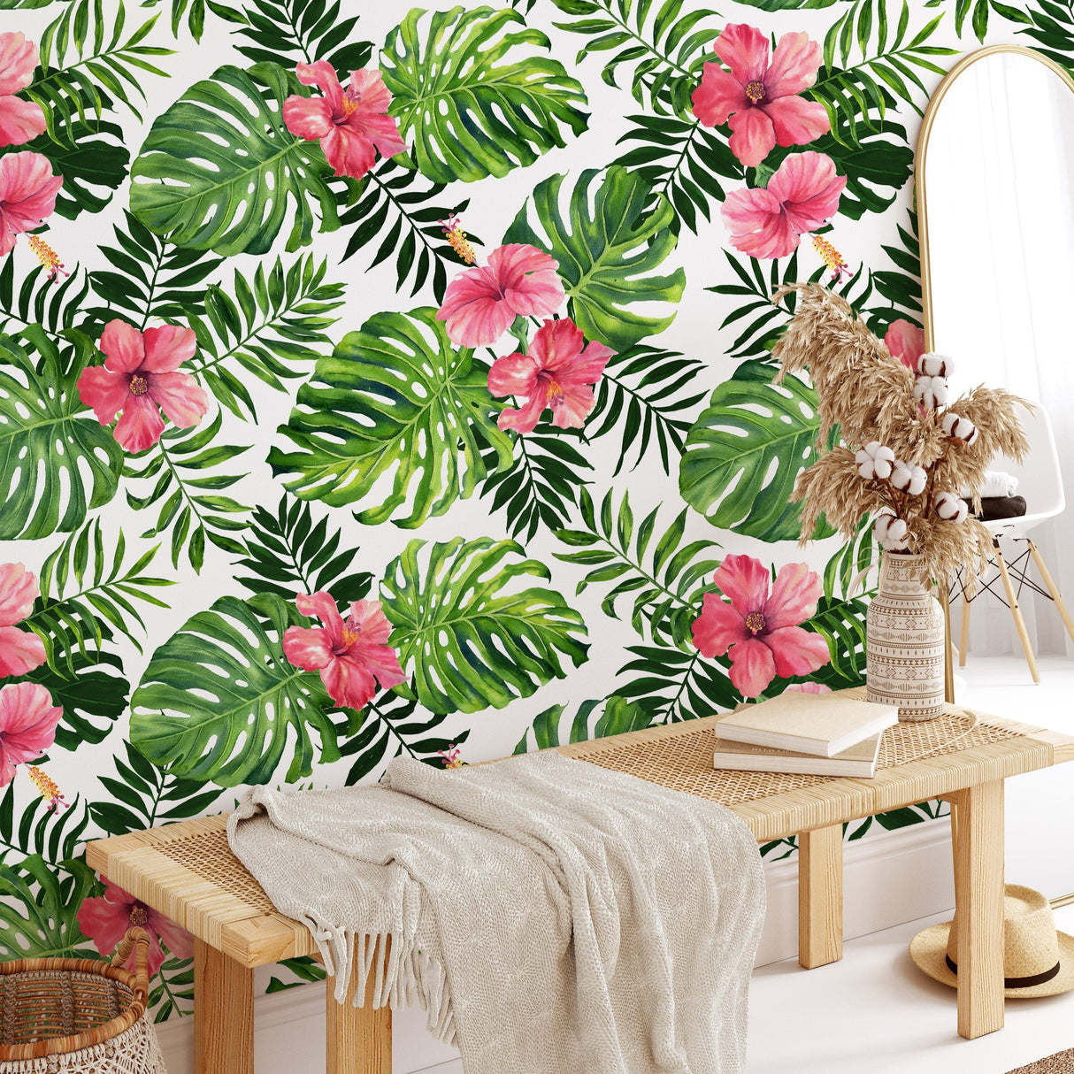 Pink Hibiscus Flower Wallpaper
