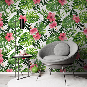 Pink Hibiscus Flower Wallpaper