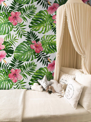 Pink Hibiscus Flower Wallpaper