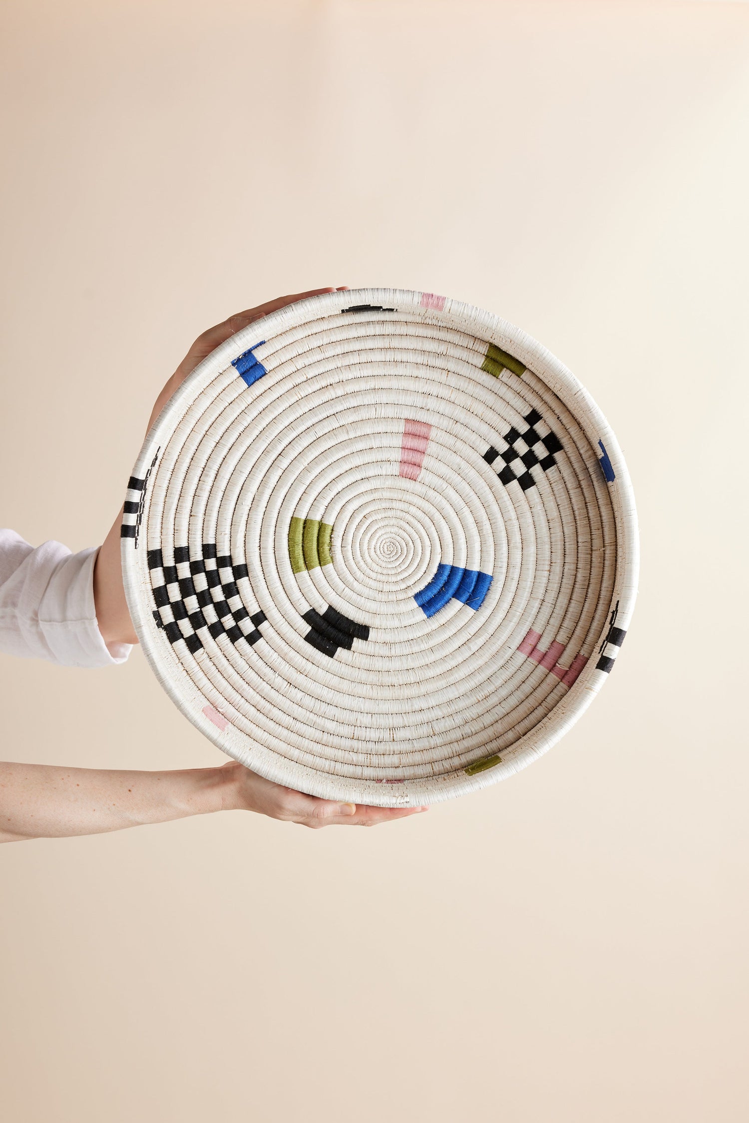 Mosaic Woven Nesting Tray