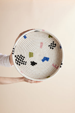 Mosaic Woven Nesting Tray