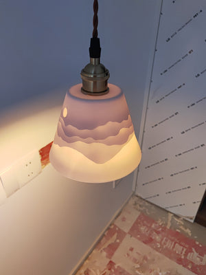 Mountains Shadow Ceramic  Pendant Lamp