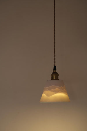 Mountains Shadow Ceramic  Pendant Lamp