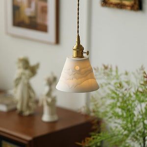 Mountains Shadow Ceramic  Pendant Lamp