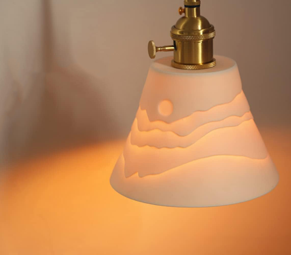 Mountains Shadow Ceramic  Pendant Lamp