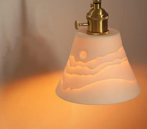 Mountains Shadow Ceramic  Pendant Lamp