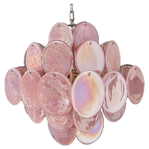 Vintage Murano Disc Glass Chandelier