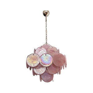Vintage Murano Disc Glass Chandelier