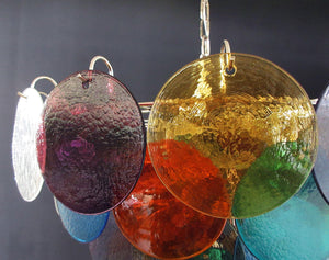Elegant Murano Disc Multicolored Chandelier