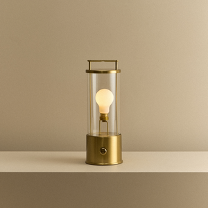 The Muse 1.0 Portable Lamp in Solid Brass