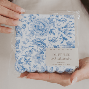 Blue Delft Cocktail Napkins