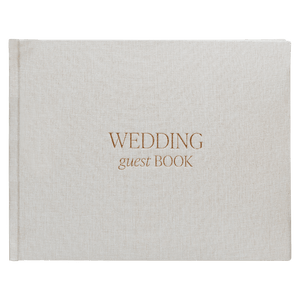 Tan Wedding Guestbook