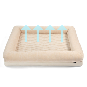 PupChill™ Cooling 4-Bolster Dog Bed - Arctic Sand