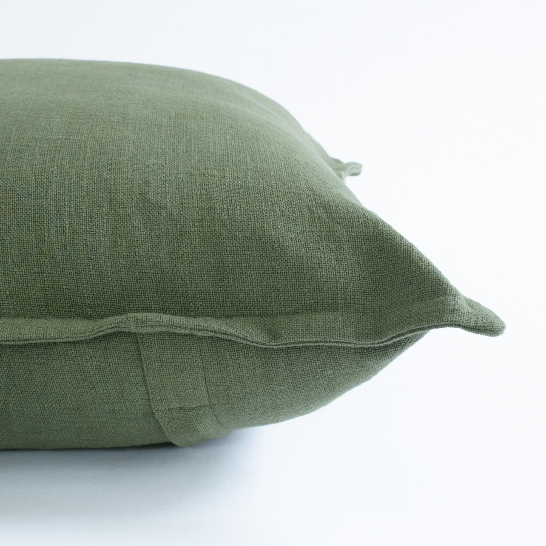 Gávea Solid Color Pillow Cover | Olive Green