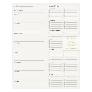 Weekly Meal Planner Notepad