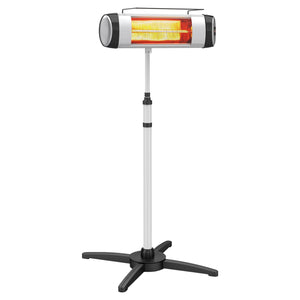 Porch Garden Electric Thermostat Patio Heater Standing Garden 1500W Infrared Heater with Remote Control Outdoor/Indoor