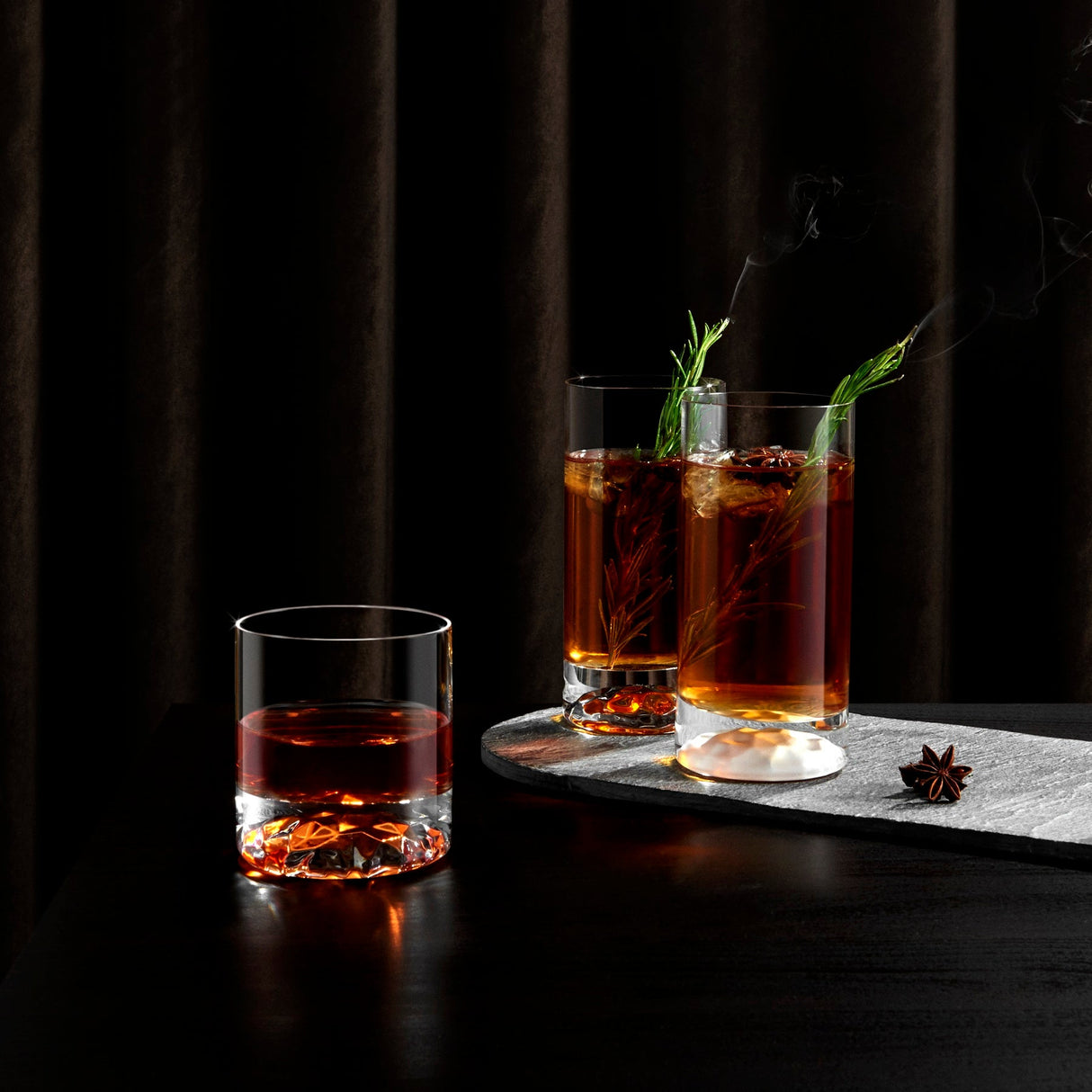 Club Ice Set of 4 High Ball Glasses Medium