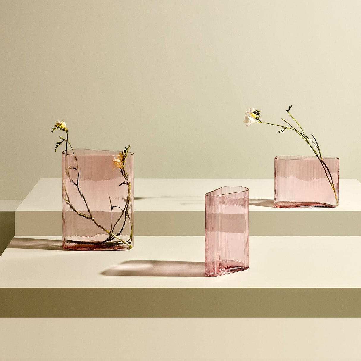 Mist Vase Tall Dusty Rose