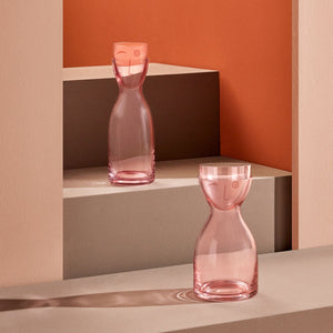 Mr. & Mrs. Night Water Set Tall Dusty Rose