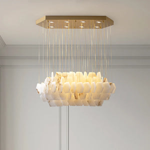 Natural Alabaster Chandelier