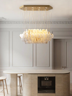 Natural Alabaster Chandelier