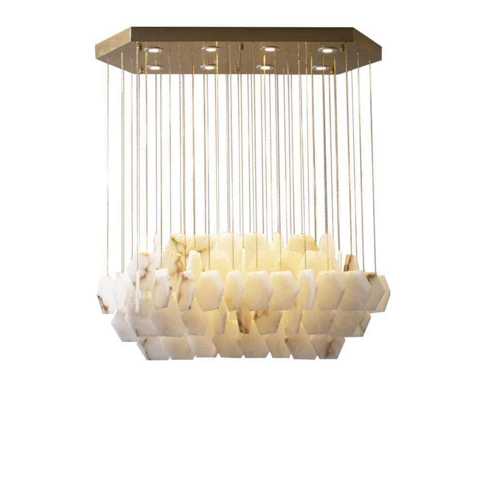 Natural Alabaster Chandelier