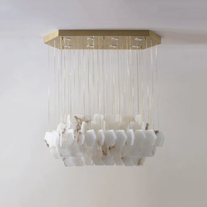 Natural Alabaster Chandelier