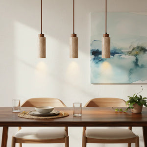 Natural Travertine GLigEt Pendant Light