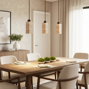 Natural Travertine GLigEt Pendant Light