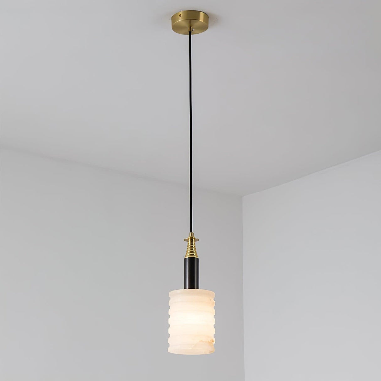 Natural Alabaster Small Pendant Light
