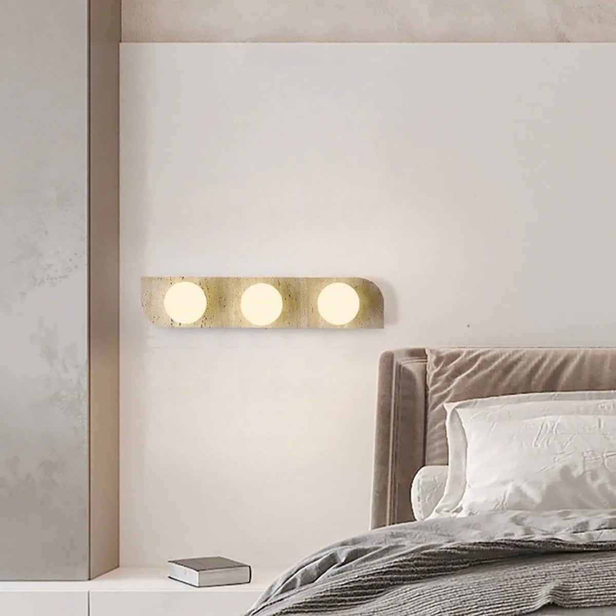 Neptune Travertine Wall Lamp