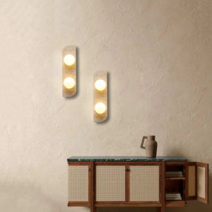 Neptune Travertine Wall Lamp