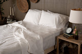 Crinkle Percale Organic Cotton Sheet Set + Pillowcases (Final Sale)