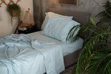 Kids Crinkle Percale Organic Cotton Sheet Set + Pillowcases