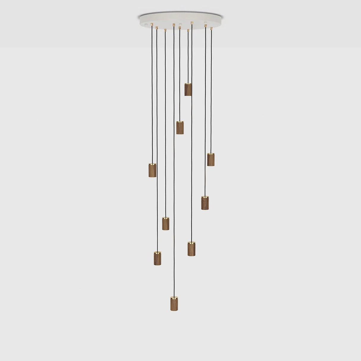 Nine Pendant in Walnut