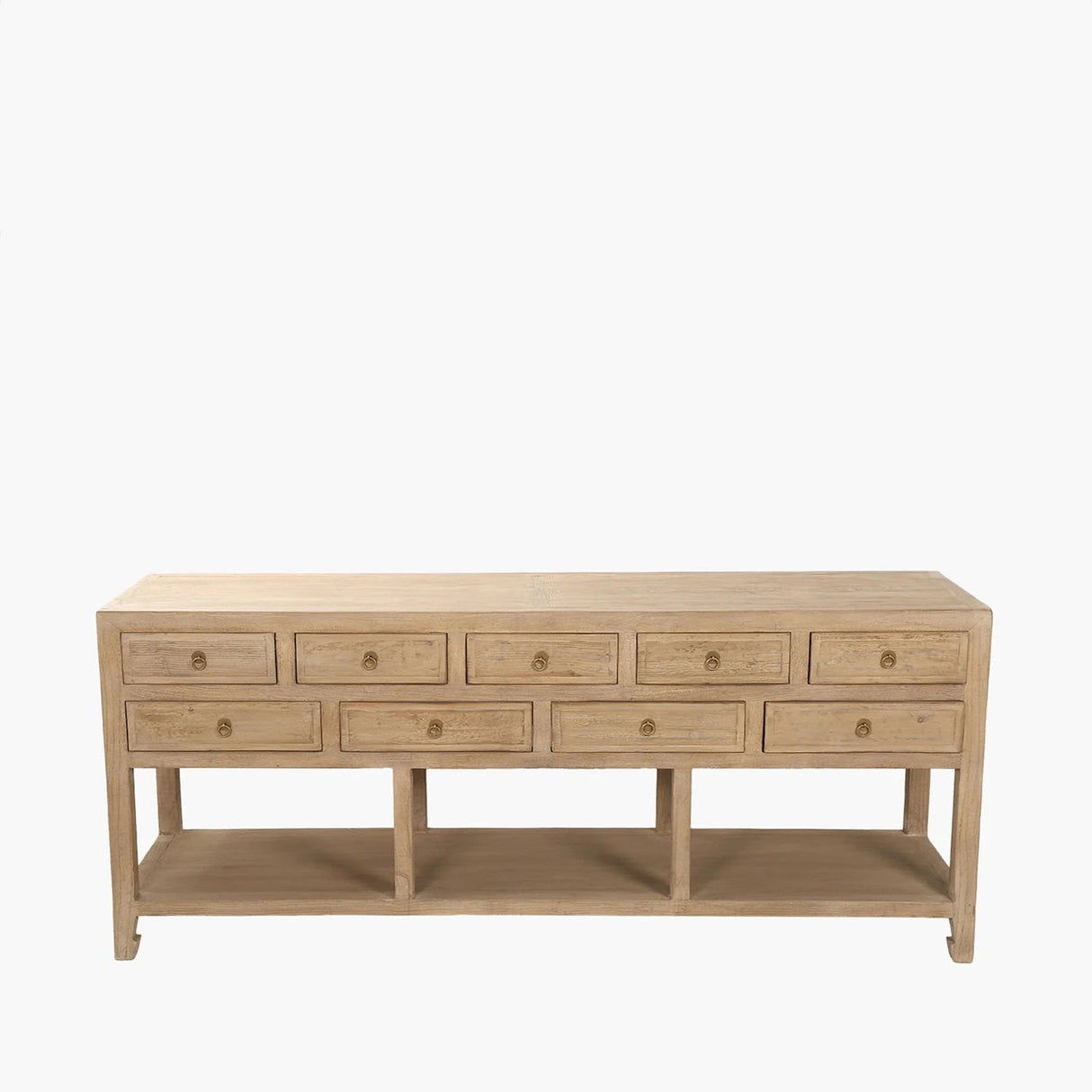 Nine Drawer Elm Sideboard