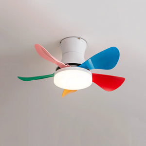 Nordic Blade Black Ceiling Fan Light