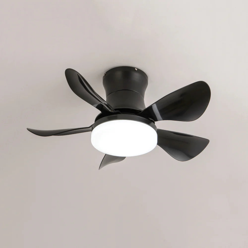 Nordic Blade Black Ceiling Fan Light
