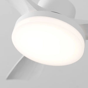 Nordic Fan Blade White Ceiling Fan Light